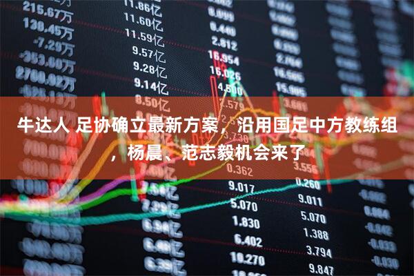 牛达人 足协确立最新方案，沿用国足中方教练组，杨晨、范志毅机会来了